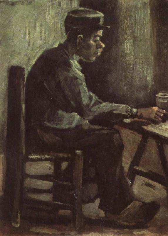 Vincent Van Gogh Peasant Sitting at a Table (nn04) France oil painting art